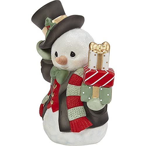 Precious Moments 211017 Wrapped Up In Holiday Cheer Annual Snowman Figurine 211017 thumb #3