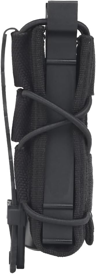 Tactical 9mm Single Magazine Pouch Molle Flashlight Pouch Torch Holder Hunting Holster Shooting Airsoft