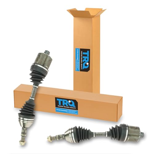 Image of TRQ Front Driver & Passenger Side CV Axle Assembly Set for 97-10 Chevrolet Malibu 04-05 Classic 99-04 Oldsmobile Alero 97-99 Cutlass 99-10 Pontiac G6 99-05 Grand Am 07-09 Saturn Aura