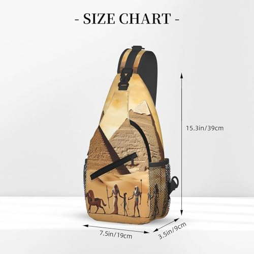 Bolso cruzado Ancient Egypt para hombre y mujer miniatura 3