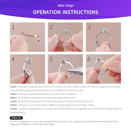 ELETIUO Filled Metal Ring Guard Set for Loose Rings, 12 Pack 3 Sizes for Different Band Widths, Invisible Ring Adjuster Tightener Spacer Fitter, Golden+Silver Color4