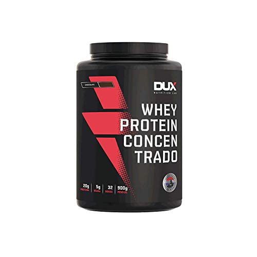 Combo DUX NUTRITION 03 ítens: 01 Whey protein concentrado pote (900g) - Sabor Cookies + 01 Cafeína 9