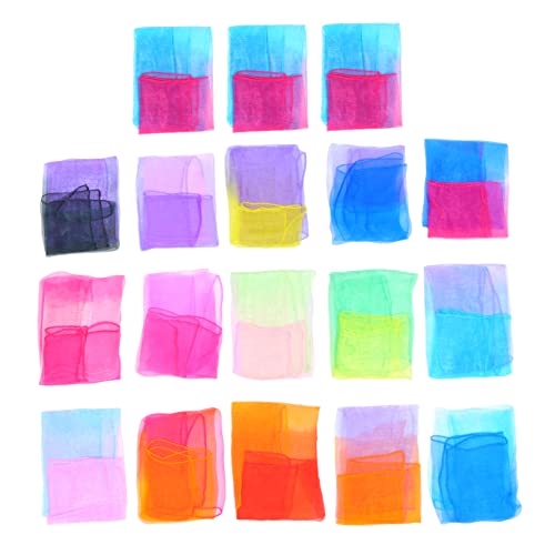 Didiseaon 30pcs Boys and Girls Gradient Scarf for Dance Performance Kindergarten Lightweight Mixed Color Scarves for Boys Girls for Activities