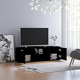 Avec son design intemporel, ce meuble TV s'adapte parfaitement à différents styles d'intérieur et assure un aménagement harmonieux de la pièce.
