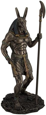 Veronese Ancient Egyptian Jackal God Anubis Bronze Finished Statue