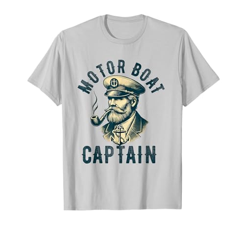 Capitán de barco a motor para propietario de barco Capitán Boating Camiseta