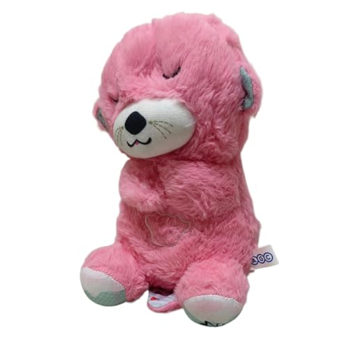Image of AGC Breathing Teddy Bear with Music for Baby Sensory Sleep Lights Rhythmic Soft Toy, Lights and Breathing Motion, Teddy Bear with Lights | Best Gift for Kids (Pink Teddy)