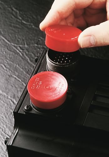 Caplugs EC-15 EC Series – Plastic Cap for Threaded Connectors, 24 Pack, Red LD-PE, Nominal Thread Size Flanged, Protective Closures, Dirt and Moisture Seals, Finishing, Masking, Easy Removal