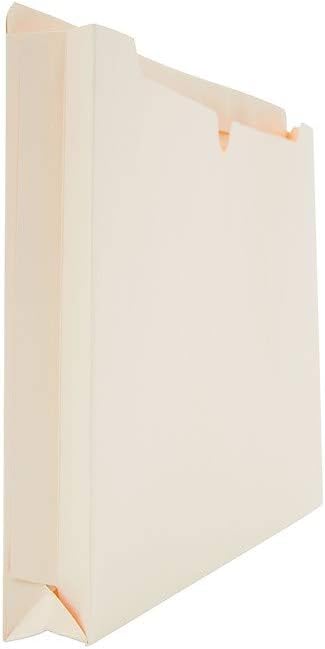 Staples Manila File Jackets with Reinforced Tab, Legal Size, 1.5‑Inch Expansion, Durable Construction – 50/Box