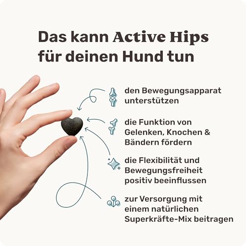 11-in-1 Grünlippmuschel Hund Gelenktabletten - Happy Hips 110 Leckerli (325g) von mammaly - Gelenk- & Knochenschutz für Hunde - Praktische Alternative zu Kapseln & Grünlippmuschelpulver für Senior
