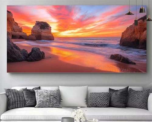 Canevas broderie diamant mer 70x210cm loisirs créatifs activité adulte