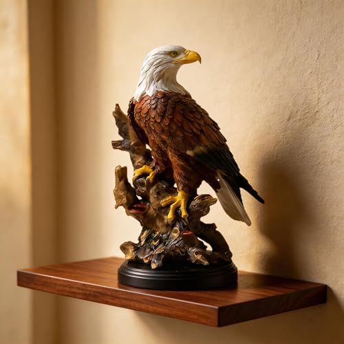 Estatua de águila calva de resina 12.9 pulgadas