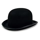 Derby Hat - Bowler Hat – Black for Men Women Boys and Girls Vintage Costumes