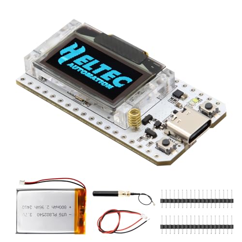 Lora para ESP-32 V3 Board con 3000mAh Batería Set Binghe Meshtastic Lora para ESP-32 con 868MHz...