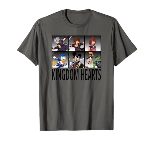 Disney Kingdom Hearts III Character Action Grid T-Shirt T-Shirt