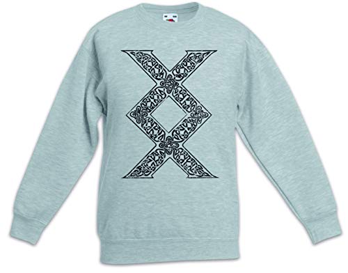 Sweat-shirt garçon et fille au motif runique nordique en coton souple