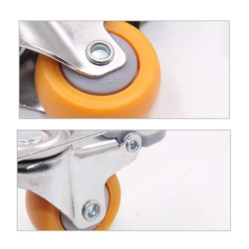Roulettes pour meubles anti-usure de 1 pouce avec fixation tige filetée