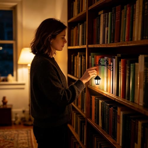 Lámpara de estantería que elimina las sombras en baldas de biblioteca y vitrinas 2
