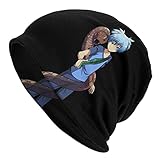 LOUNDY Nagisa Shiota Assassination Classroom Anime Knit Hat Cuffed Beanie Hat Pullover Hat for Men and Women Slouchy Printed Skull Cap Black