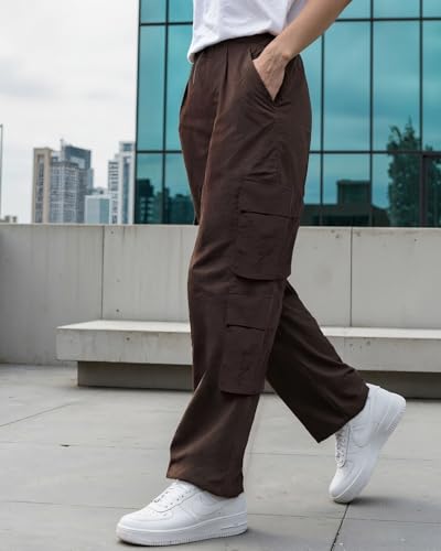 Image of Bewakoof Women's Relaxed Fit Mid Rise Pants