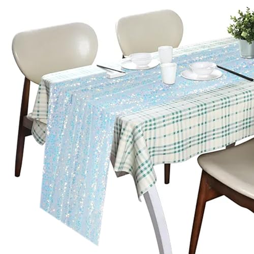 Glitzer Pailletten Tischläufer 30*275cm Wiederverwendbarer Tischband...