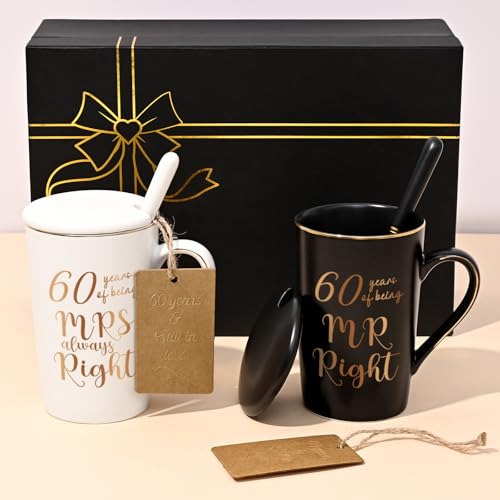 YHRJWN 60th Wedding Gifts, 60 Years of Being Mr &