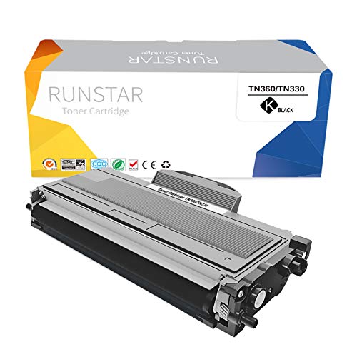 Run Star TN360 Compatible Toner Cartridge Replacement for Brother TN330 Work for Brother MFC-7840W MFC-7340 HL-2140 HL-2170W DCP-7040 MFC-7440N MFC-7345N DCP-7030 DCP-7045N HL-2150N Printer