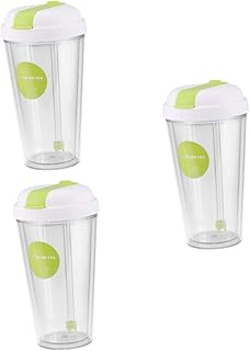 3Pcs Copos À Prova De Derramamento Para Adultos Canecas De Café De Parede Dupla Copo De Palha Para Bebê Copo Com Canudinho Copos Para Beber De Bebê Copos Para Crianças Copo De