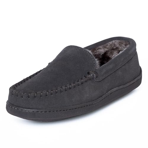 Minnetonka Men's Pile Lined Hardsole Slipper