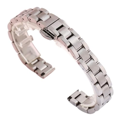 Chaîne de montre en métal 16mm bracelet de montre de rechange acier inoxydable