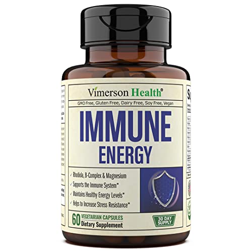 Immune Support Supplement Vitamin B Complex, Biotin, Magnesium & Rhodiola - Immune Booster for Adults with Biotin, Niacin, Astragalus, Riboflavin, Thiamin, Vitamins B6 & B12. Energy & Stress Relief