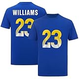 Kyren Williams Blue 23# for Mens/Womens/Kid Football T-Shirt No Brand/Logos 100% Cotton