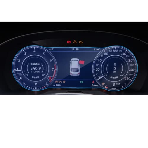 Membrane de tableau de bord pour Volkswagen Arteon 2019 film protection ecran LCD 2 pieces