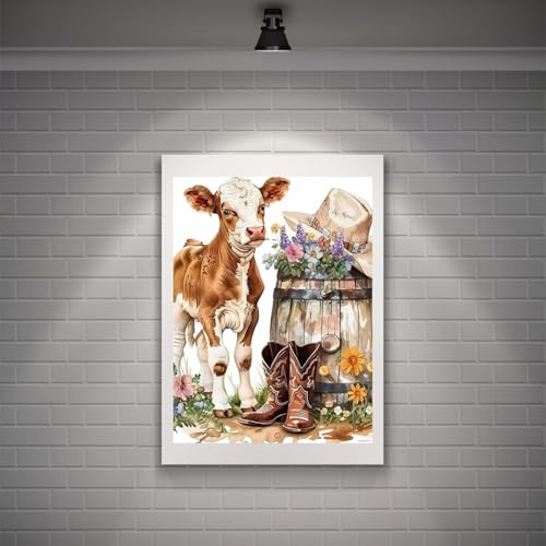 Peinture diamant adulte Cowboy HMDIIMGE broderie diamant kit complet 30x40 cm décoration maison