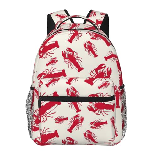 Mochila para laptop fácil de limpiar y resistente al agua EdWal con diseño de langosta