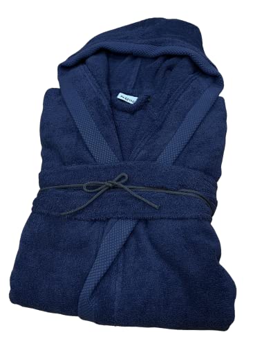 Albornoz de rizo de algodón Fazzini Fitness con capucha para un secado rápido y confortable