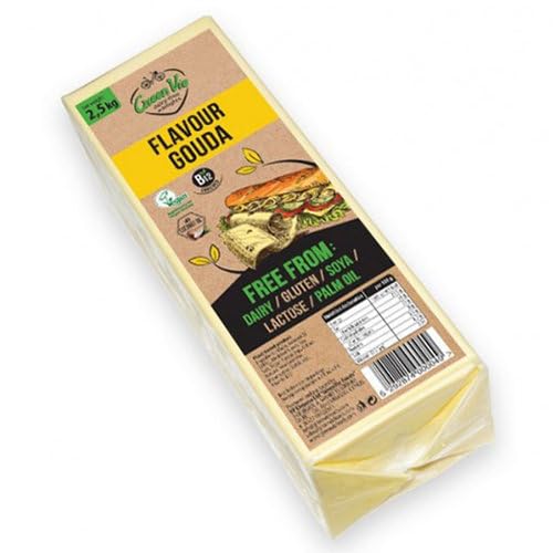 GreenVie Queso Gouda Bloque Vegano 2,5 KG