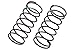Yokomo Big Bore Front Shock Spring Set (Green)