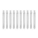 JIANFEI LIANG Laborgefäße 25pcs- 8ml durchsichtiger Kunststoff Reagenzglas 13x100mm mit Kappe Labor Chemielabor Tubes Messung, Wissenschaft, Testen, (Size : 13x100mm)