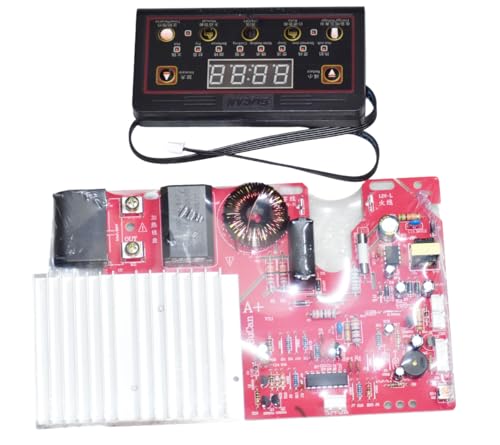 Image of RASHRI Induction Cooktop PCB Board, 2200W, Digital Display Control Panel, Universal Replacement Main Circuit Board Kit for Induction Stove Repair