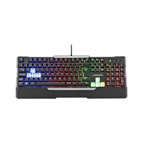 Teclado Gamer Semi Mecânico Preto Usb Warrior - TC208