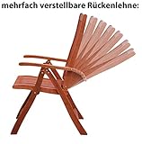 Hochlehner aus wetterfestem Eukalyptusholz - 2