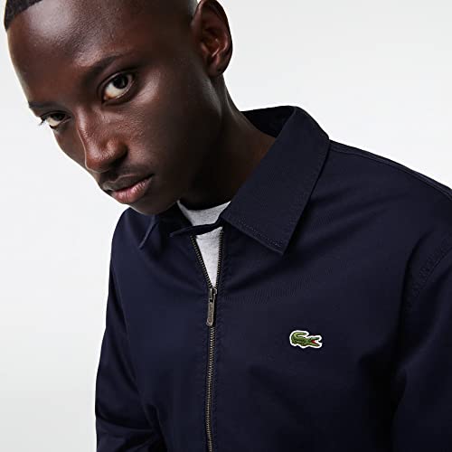 Lacoste Gabardine Jacket - Navy Blue -M #TOP2
