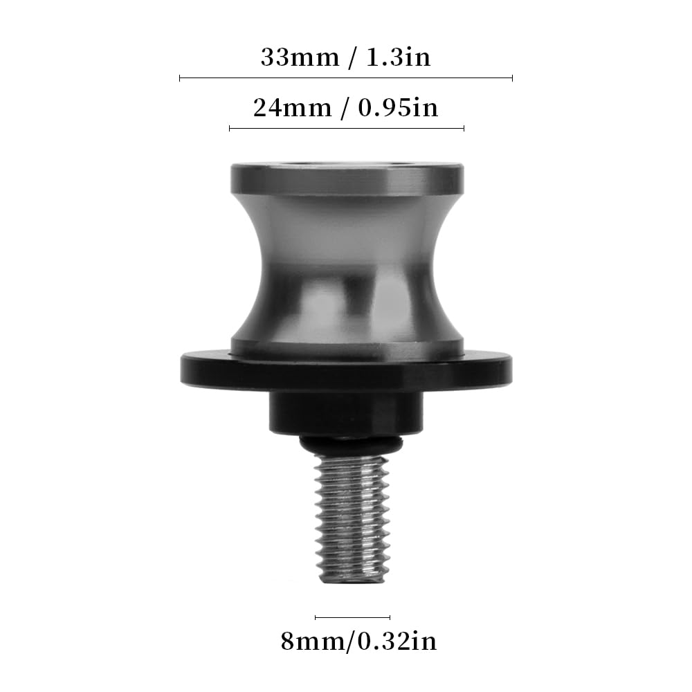 Amazon | MotHeartCNC M8 スタンドフック 対応 Ninja ZX-4RR 2023-2025