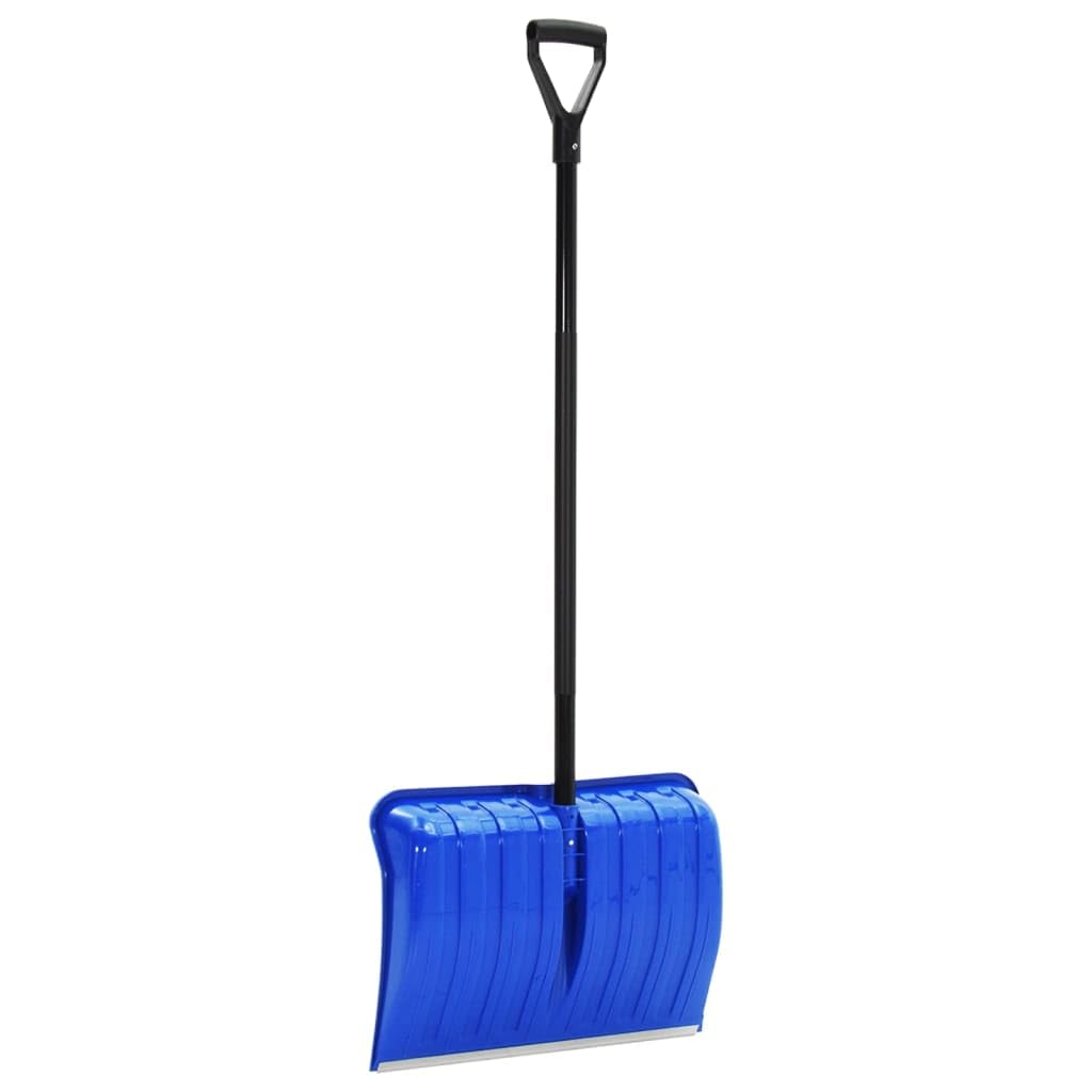 Pala da neve per prato e giardino, in metallo, 147 cm, colore: blu