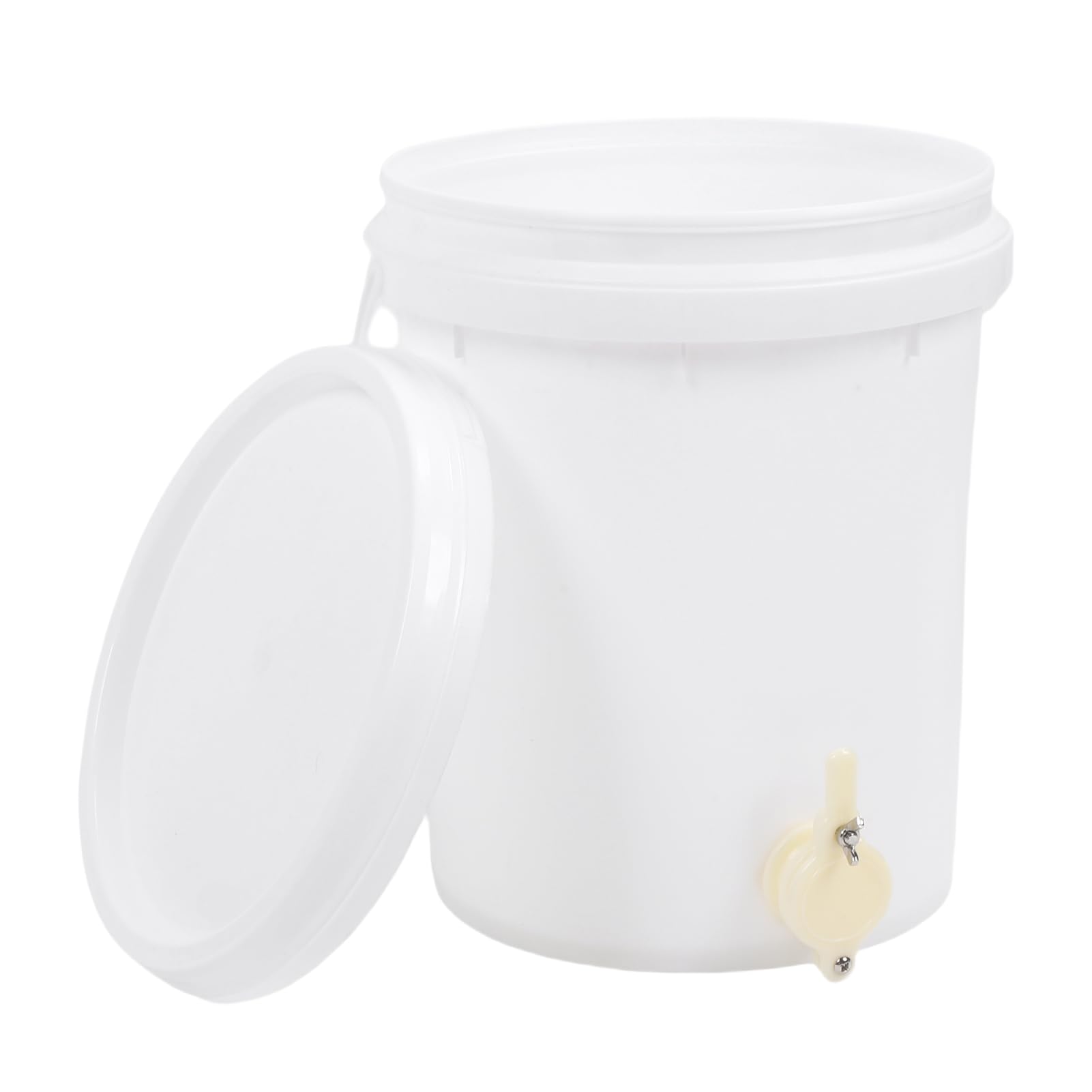 Jelquix Honey Bucket With Gate, 5 Gallon Food Grade Hdpe Beekeeping Container For Honey Collection, Beekeeper Storage Bucket With Handle, Beekeeping Equipment