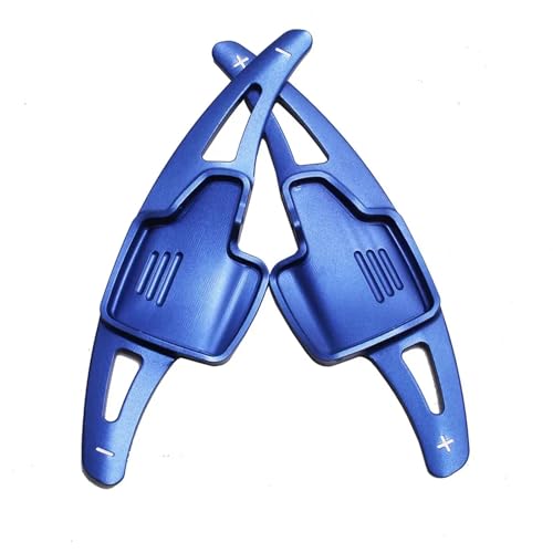 Compatible With Ford For Kuga 2017-2019 車用ステアリングホイール アルミギア エクステンドシフト アップダウンパドル用 自動車アクセサリー パドルシフター(Blue)