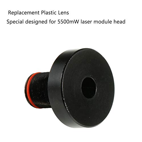 DECDEAL Lente de focalização Lente de substituição de plástico revestida de colimação para 5500mW ou