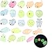 JUJUCAT Squishy Kawaii Animali 24 Pz Fluorescente Squishy Giocattoli Mini Morbidi Cute Squishy Gatto Morbido Spremere, No Tossici e Giocattoli Divertenti di Sollievo Giocattolo dei Bambini