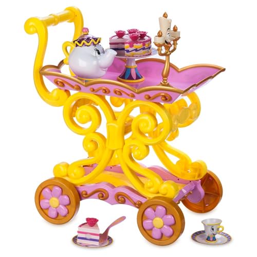 Disney Beauty and The Beast ''Be Our Guest'' Singing Tea Cart Play Set